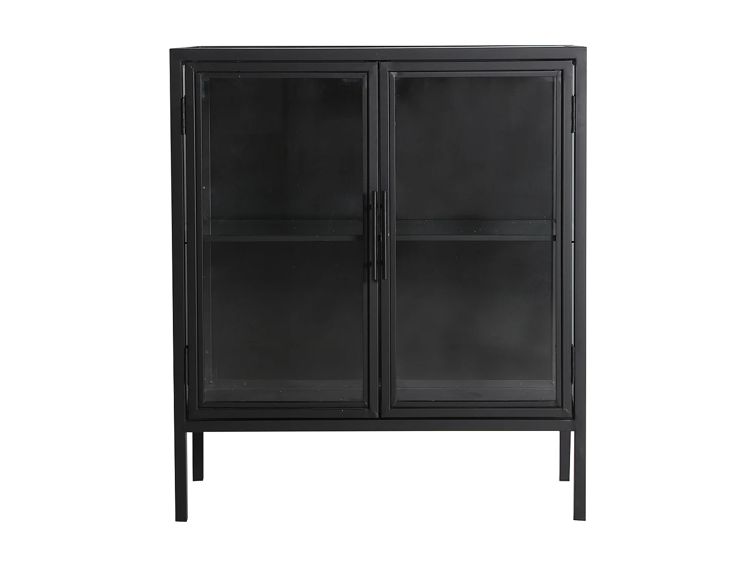 Buffet en fer noir 70x35x80 cm
