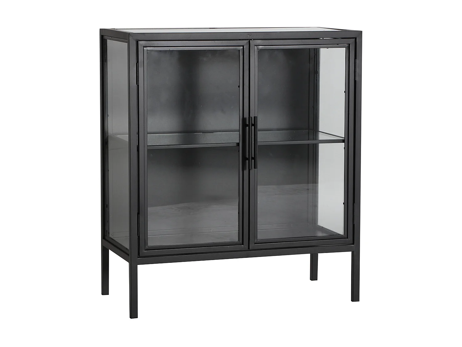 Buffet en fer noir 70x35x80 cm