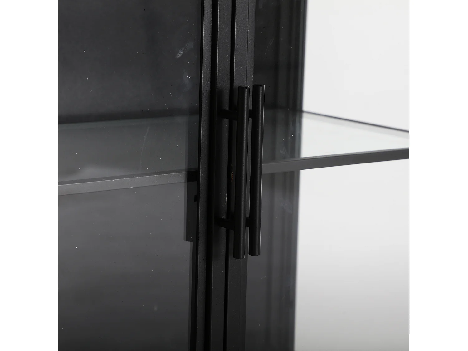 Buffet en fer noir 70x35x80 cm