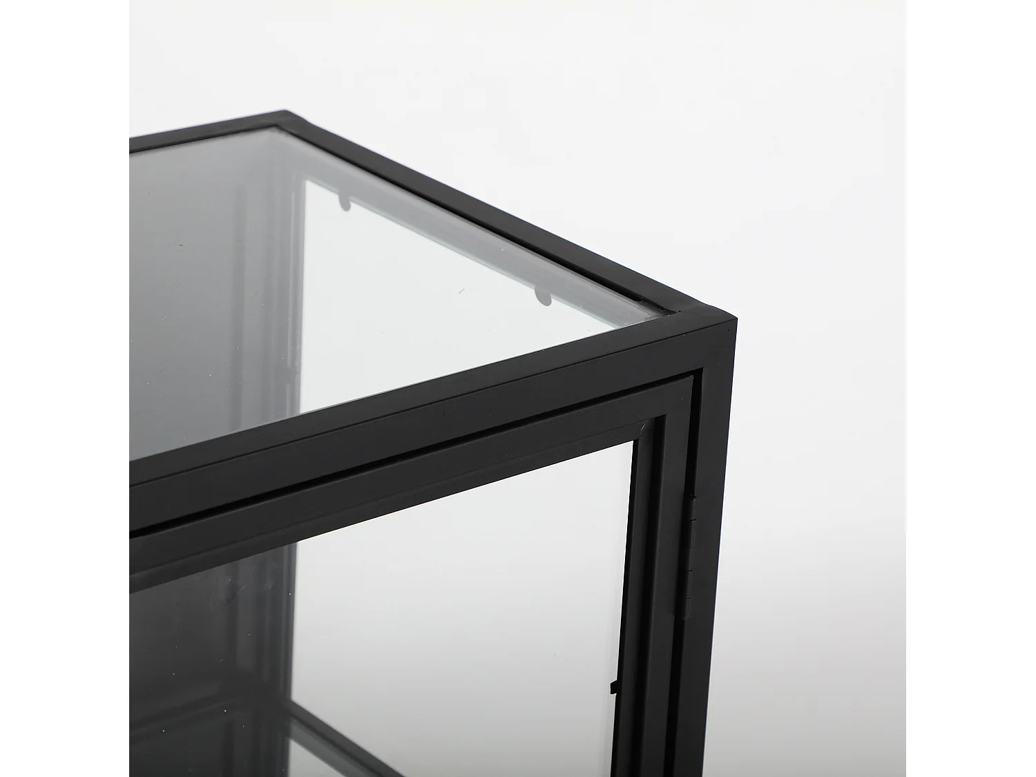 Buffet en fer noir 70x35x80 cm