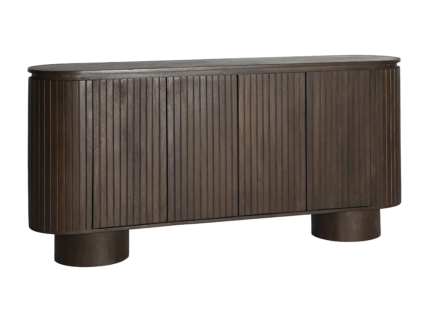 Buffet en bois de mangue marron 180x40x85 cm