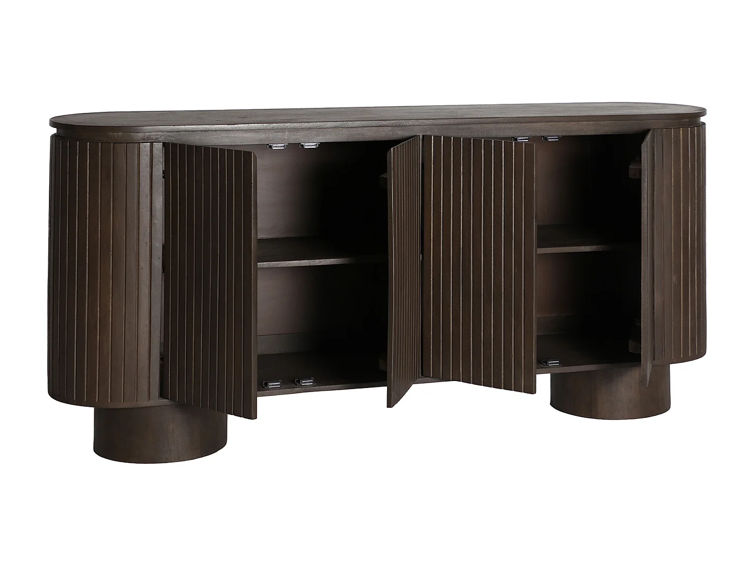 Buffet en bois de mangue marron 180x40x85 cm