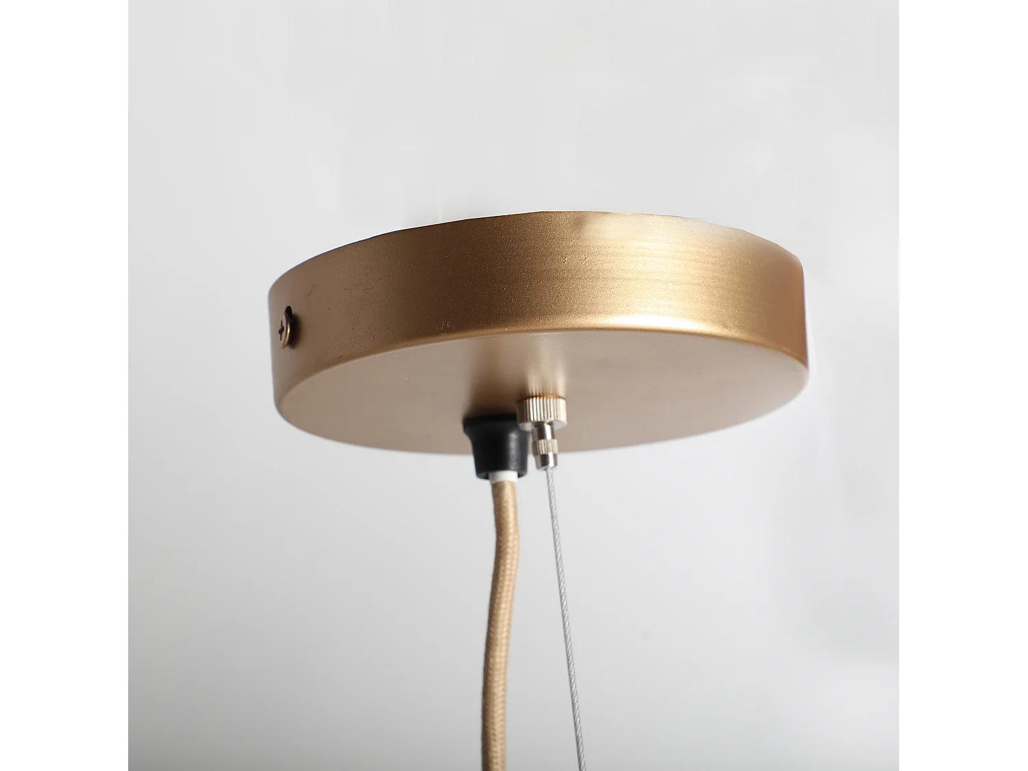 Lustre en jute marron 50x50x25 cm