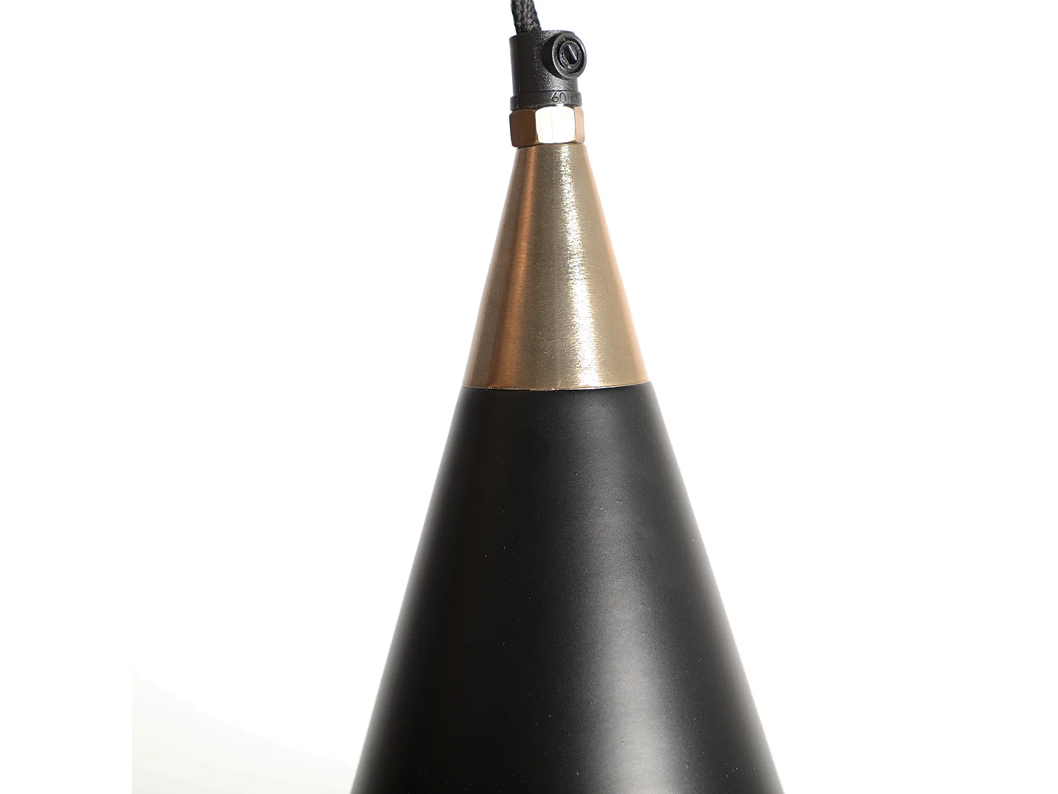 Lustre en fer noir 19x19x135 cm