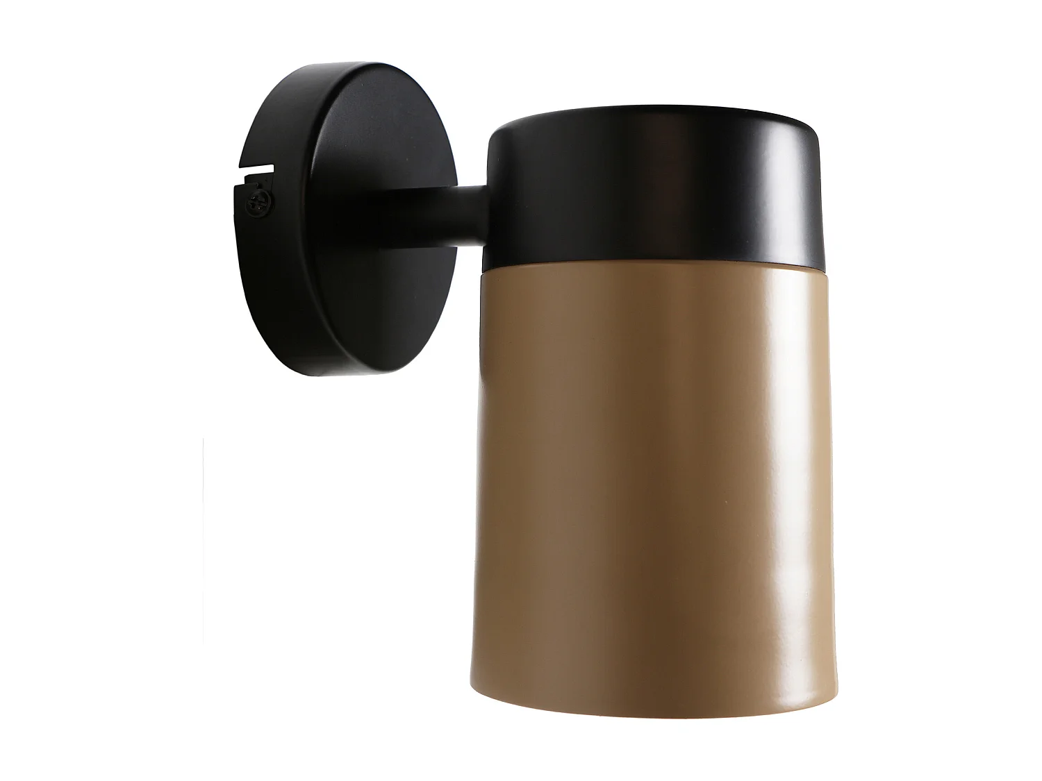 Lampe de mur en fer doré