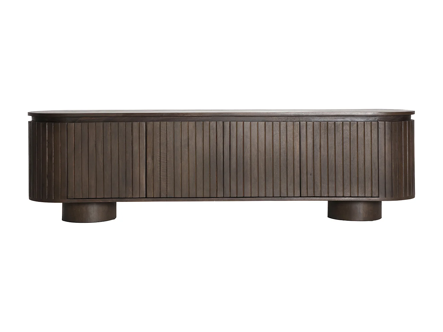 Meuble tv en bois de mangue marron 180x40x50 cm