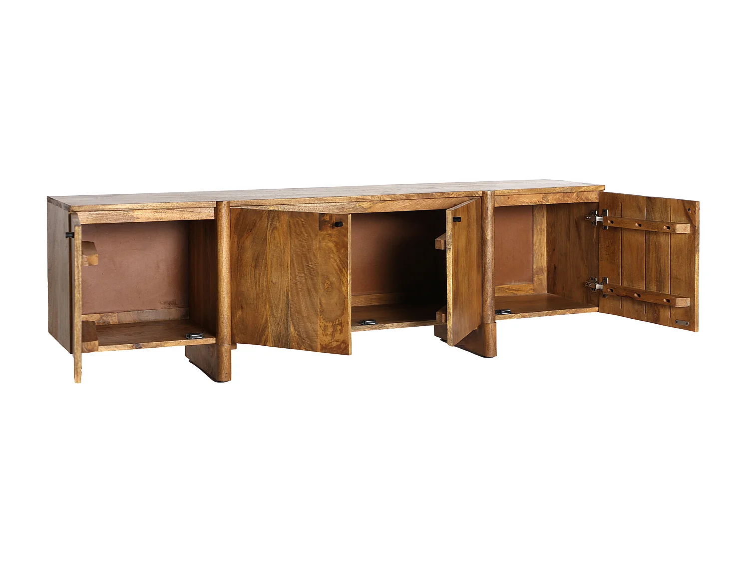 Meuble tv en bois de mangue marron 170x40x51 cm