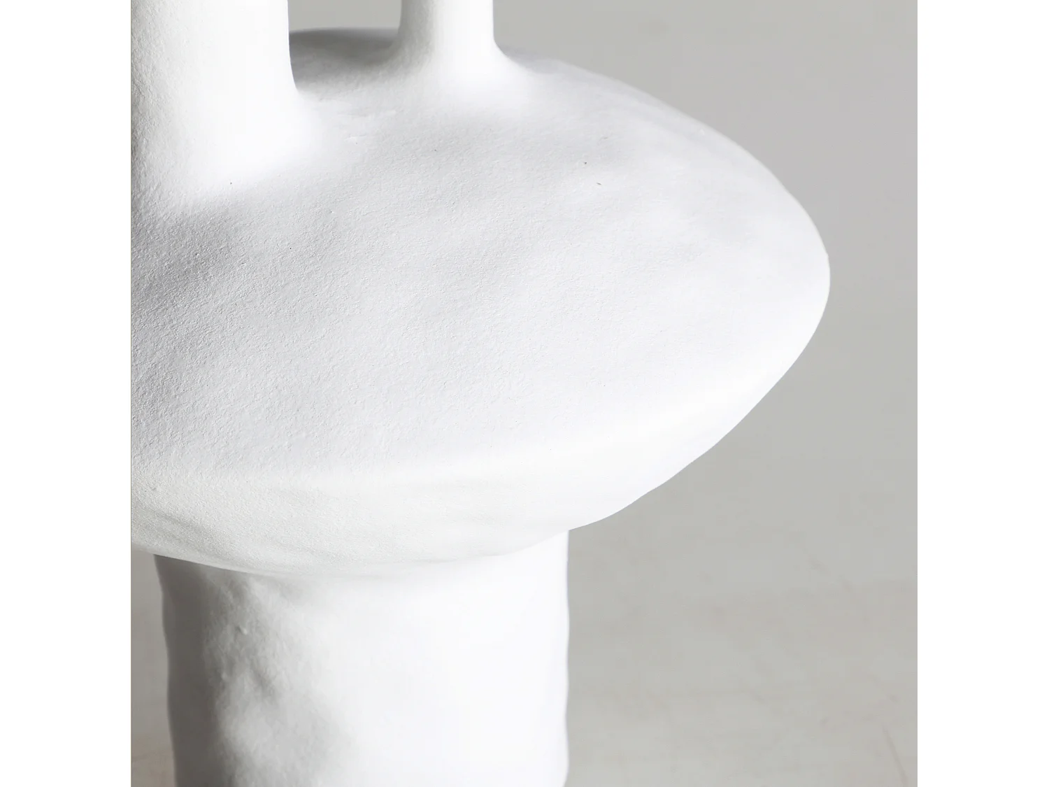 Vase en céramique blanc 19x19x27 cm