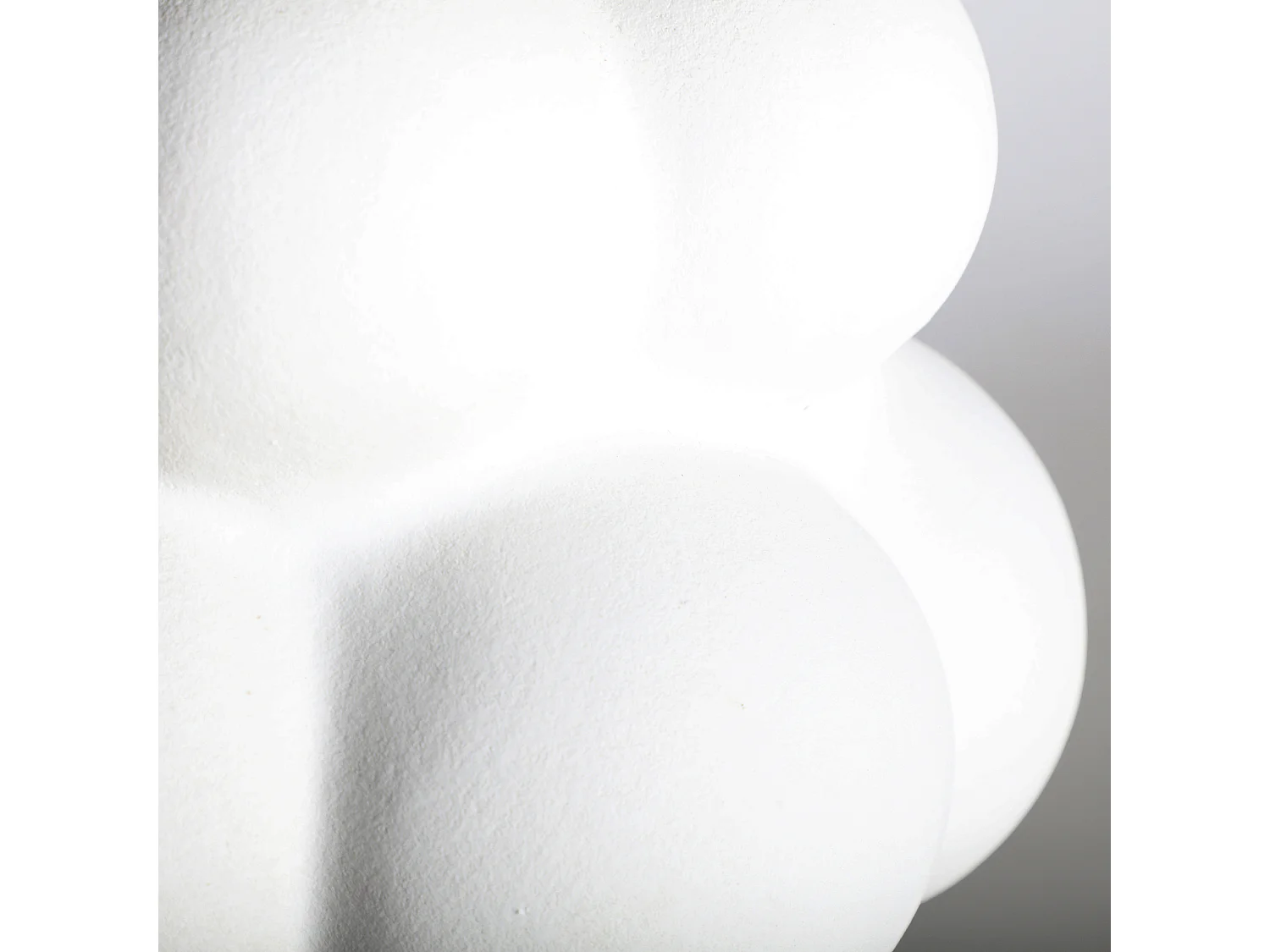 Vase en céramique blanc 28x28x36 cm