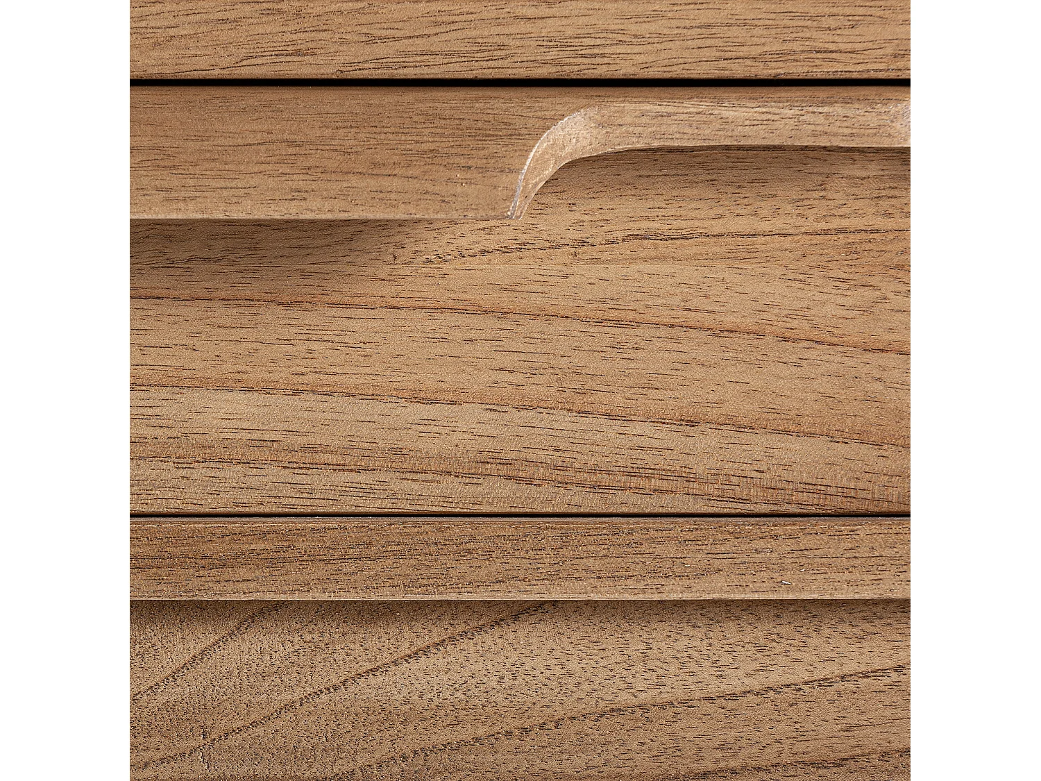 Escritorio de madera mindi en color marrón de 120x53x78cm