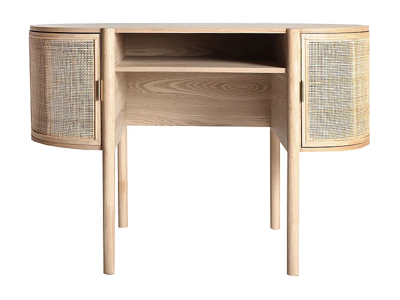 Escritorio de madera dm en color marrón de 120x61x80cm