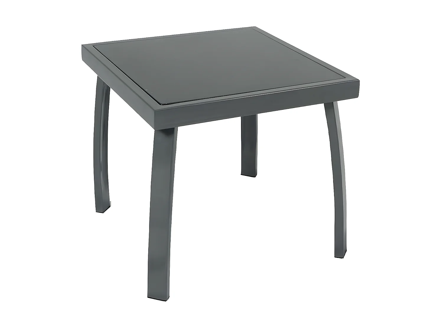 ARIO - Ensemble transat de jardin et table basse - Gris anthracite
