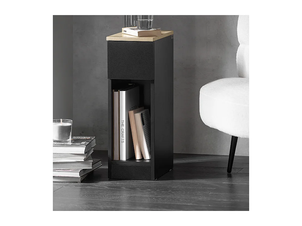 SoBuy 2 x Comodino 20x60x35cm FBT111-SCHx2