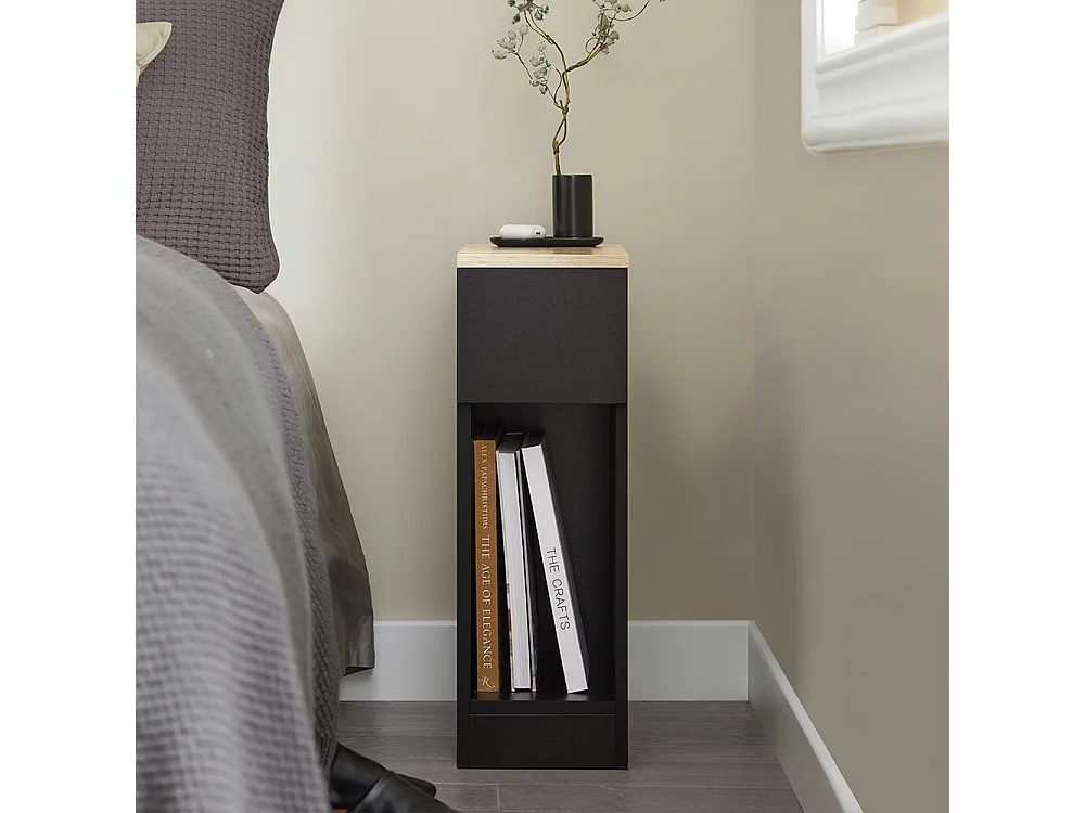 SoBuy 2 x Comodino 20x60x35cm FBT111-SCHx2