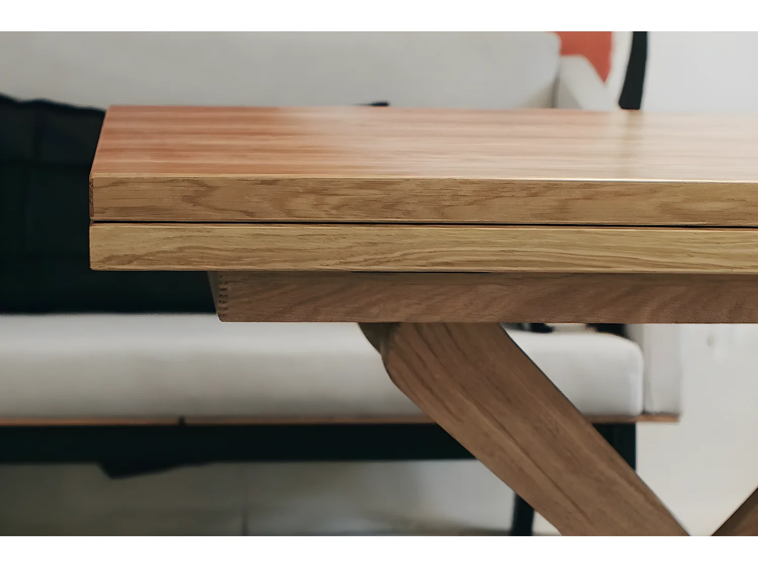 Table extensible - 70-150x100 cm - couleur naturelle - SPIDER 3en1