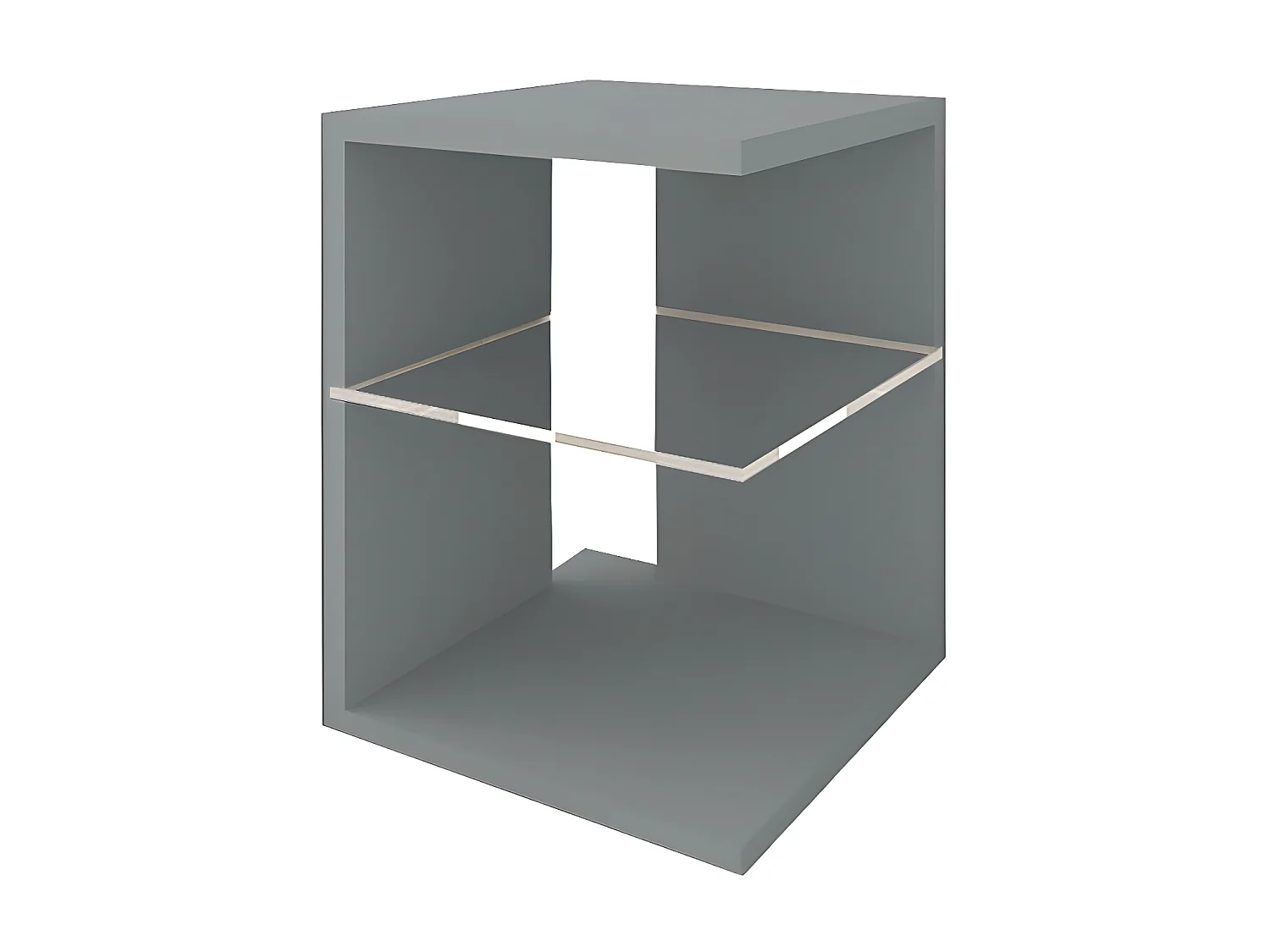 Mesa de Cabeceira Domus (Cinza)