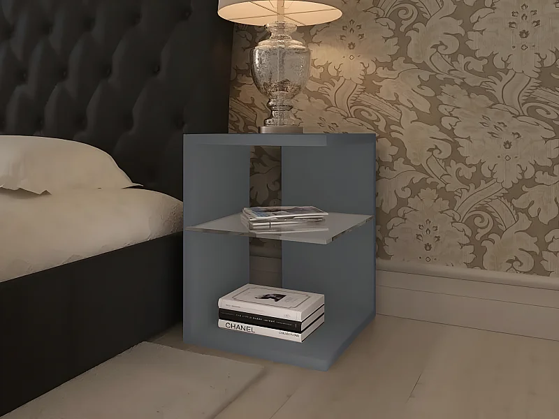 Mesa de Cabeceira Domus (Cinza)