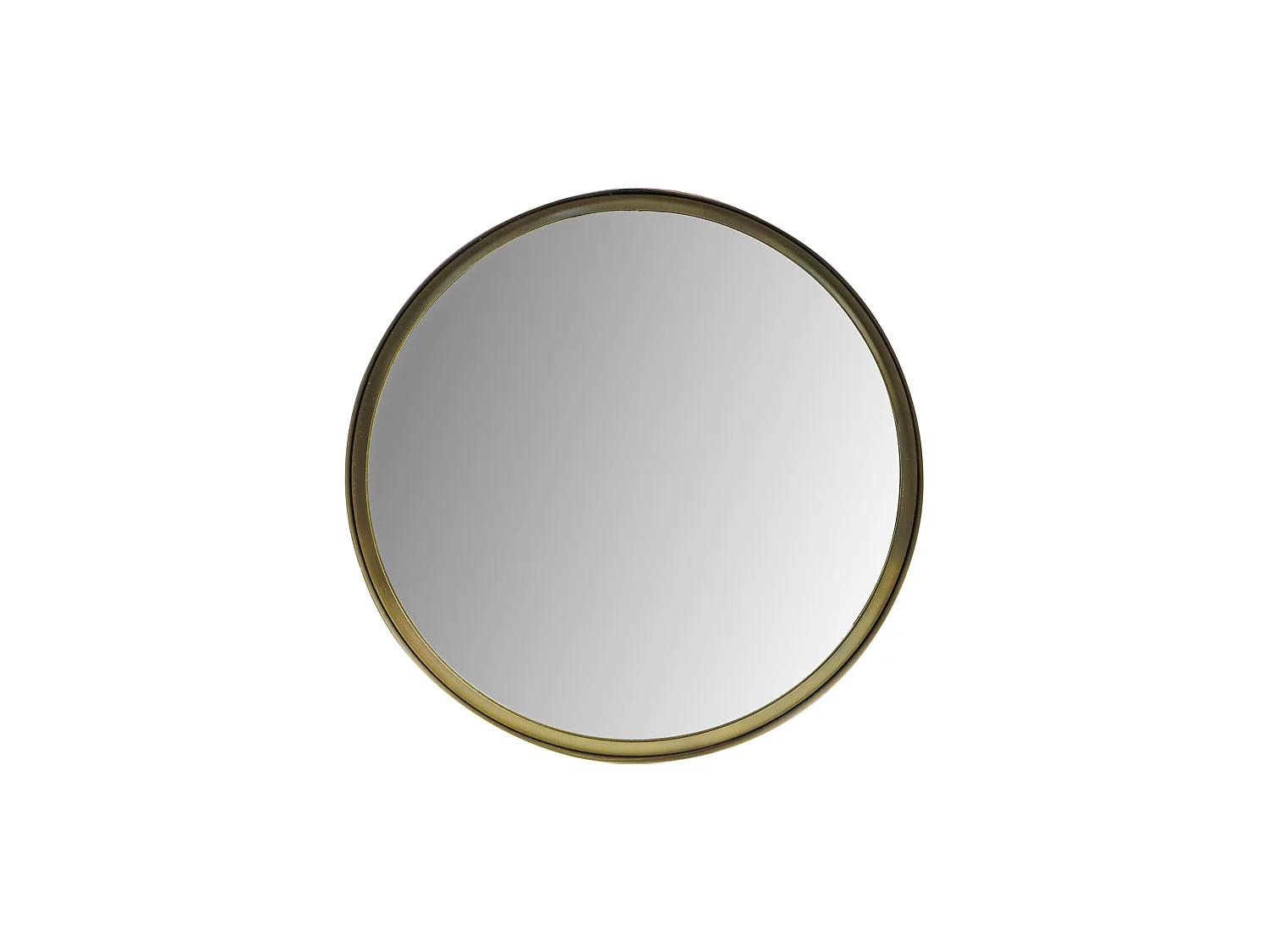 Fletcher - Miroir mural rond Extra Large - Antique or 50*2*50