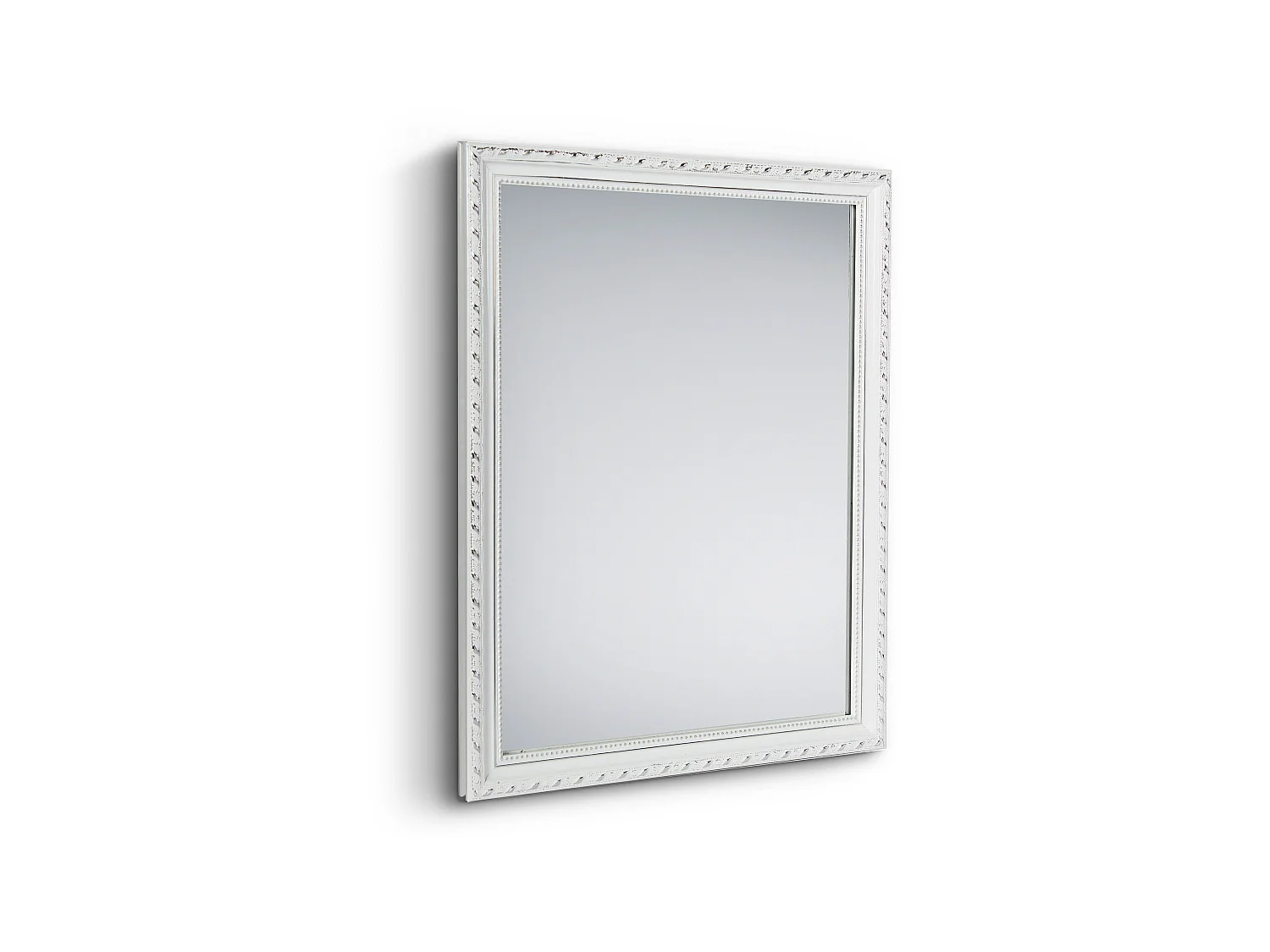 Lola - Miroir avec cadre - Blanc - 34x45cm