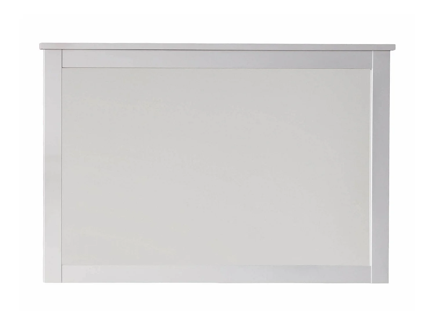Miroir Mural en mélaminé couleur blanc. L-H-P: 91 - 62 - 3 cm