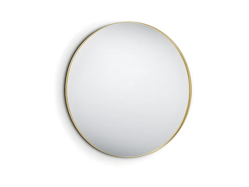 Britney - Miroir avec cadre - Or - Ø 80cm