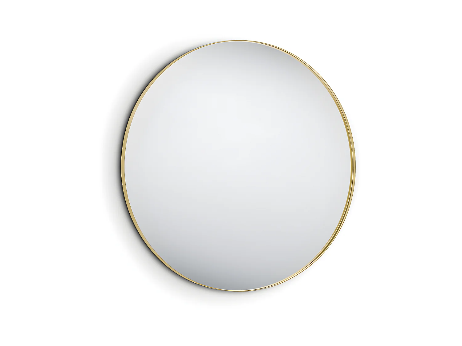 Britney - Miroir avec cadre - Or - Ø 80cm