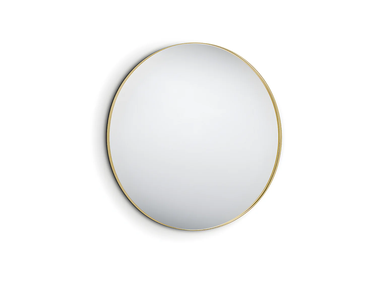 Britney - Miroir avec cadre - Or - Ø 80cm