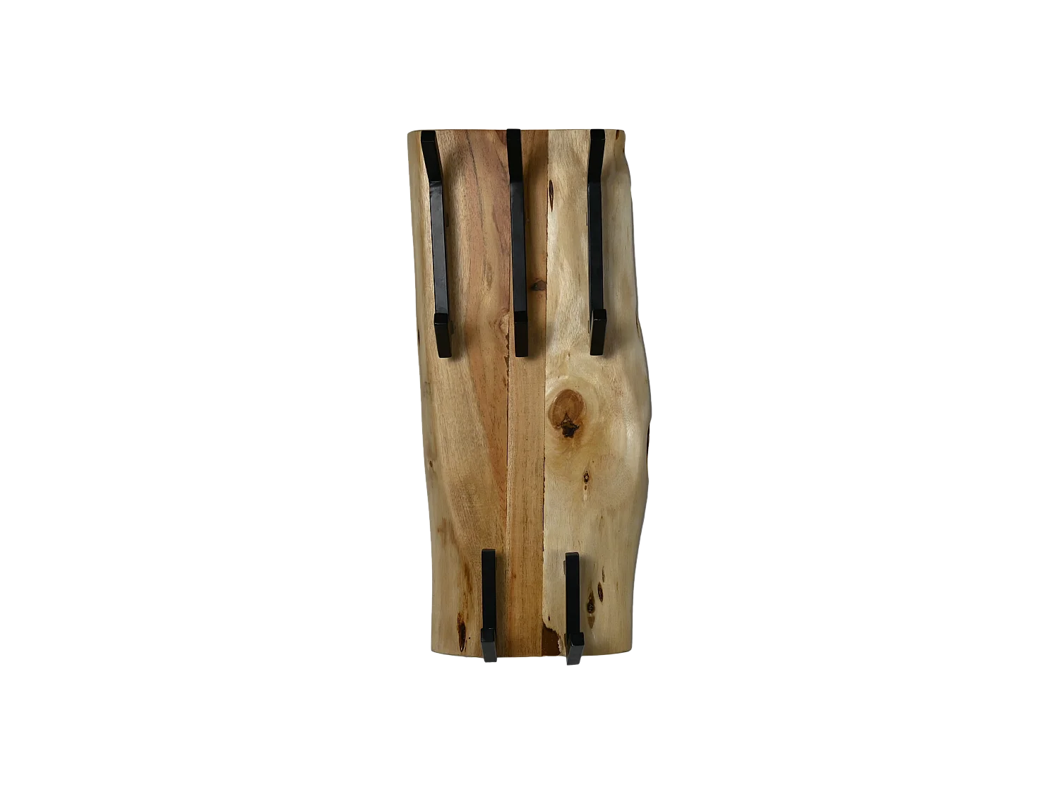 Soho Live Edge - Porte-manteaux - Bois d'acacia/métal - Coloris Naturel - 25x13x60 cm