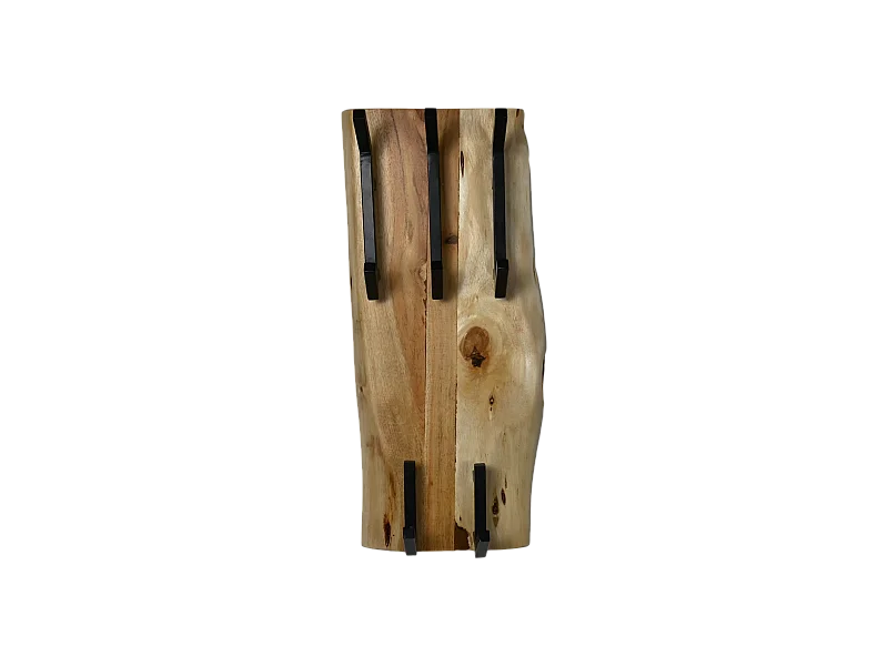Soho Live Edge - Porte-manteaux - Bois d'acacia/métal - Coloris Naturel - 25x13x60 cm