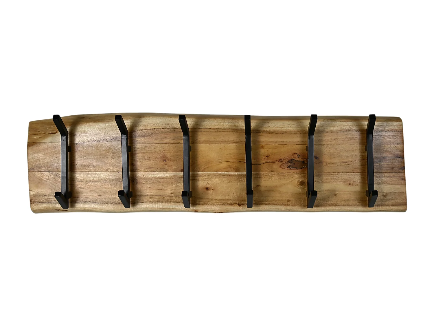 Soho Live Edge - Porte-manteaux - Bois d'acacia/métal - Coloris Naturel - 100x13x25 cm