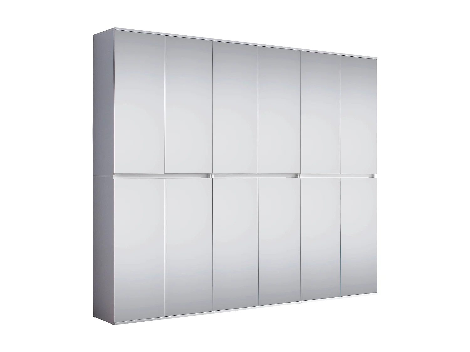 Armoire de rangement 10 portes avec miroir Cartel 222cm