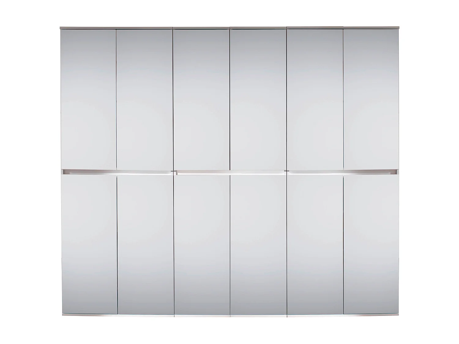 Armoire de rangement 10 portes avec miroir Cartel 222cm