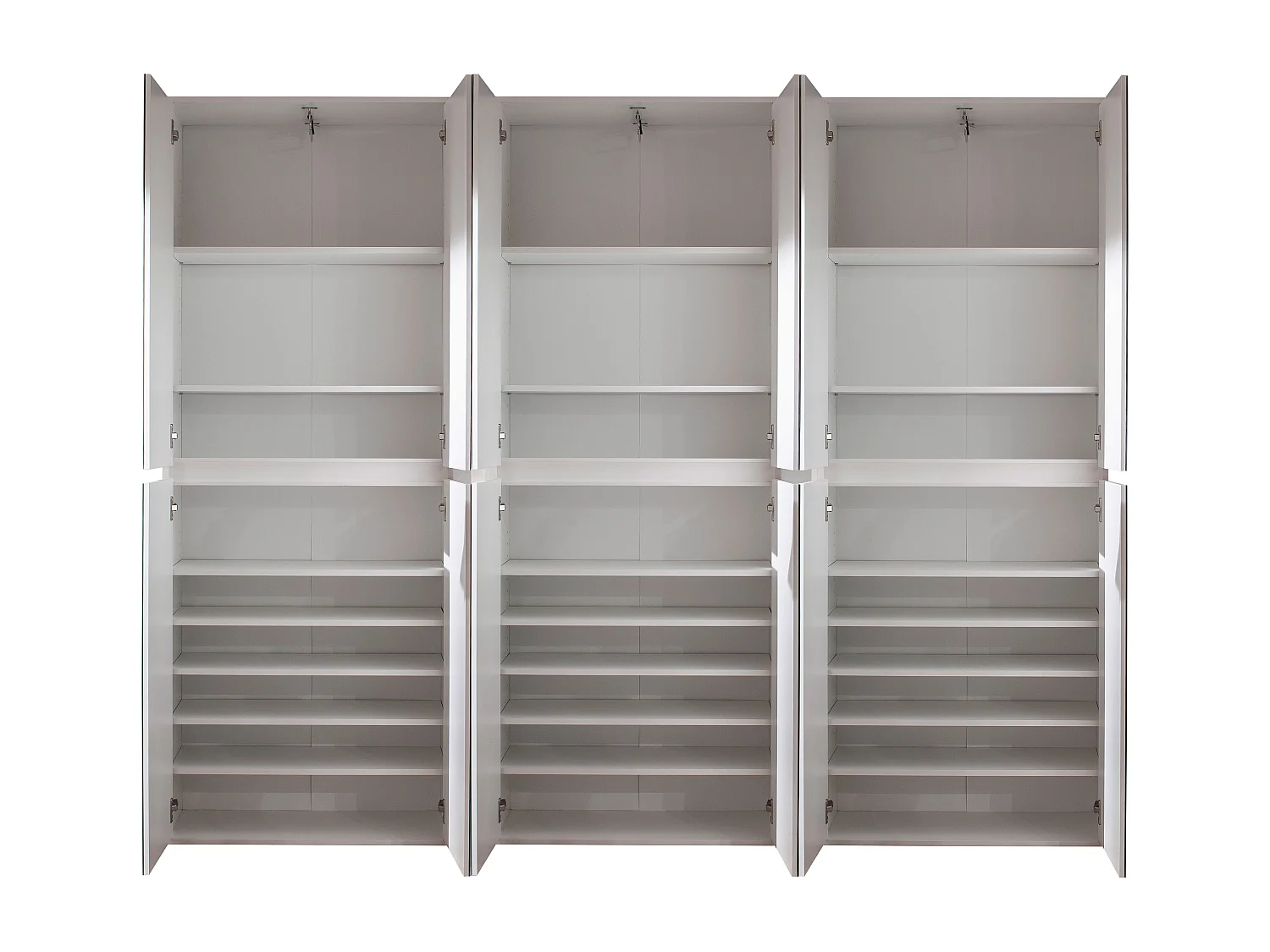 Armoire de rangement 10 portes avec miroir Cartel 222cm