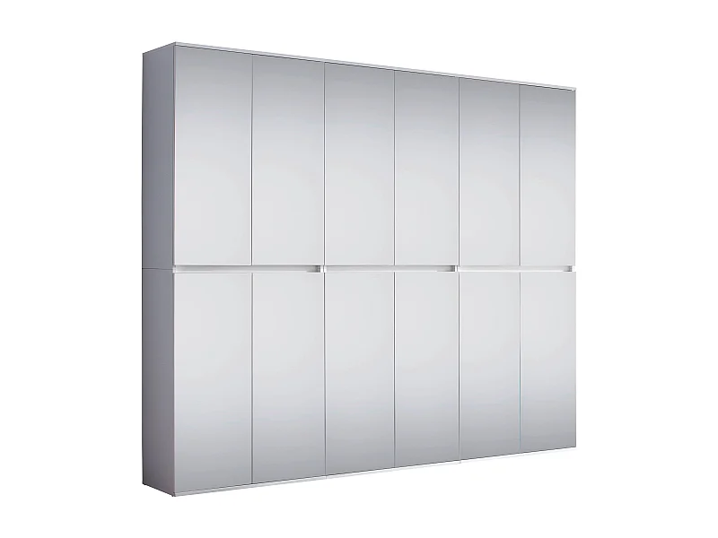 Armoire de rangement 10 portes avec miroir Cartel 222cm