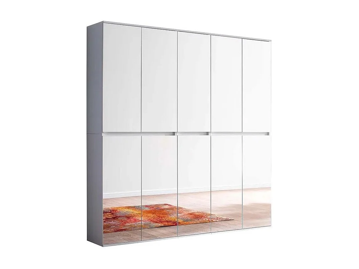 Armoire de rangement 10 portes avec miroir Cartel 185cm