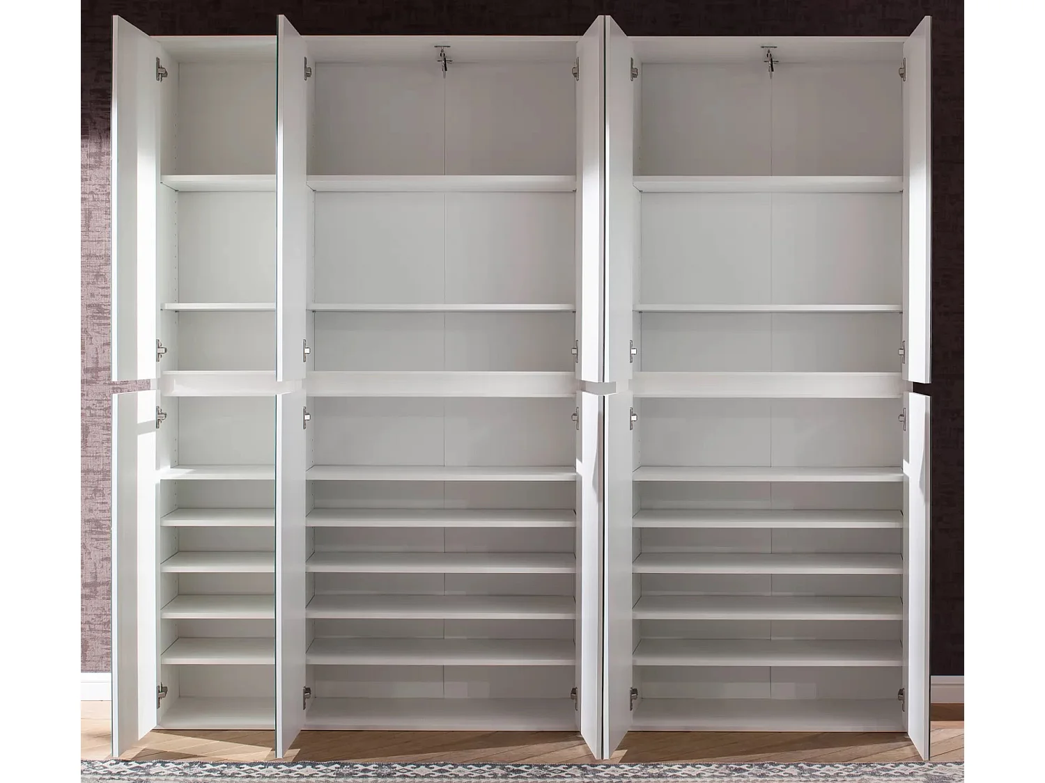 Armoire de rangement 10 portes avec miroir Cartel 185cm