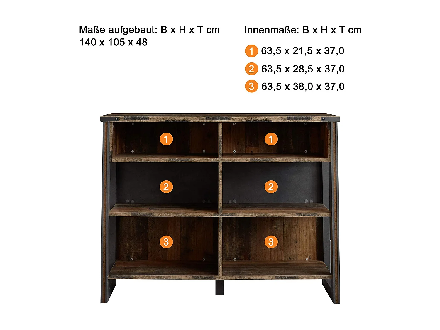 Comptoir de bar vintage vieux bois usé et gris avec rivets 160cm