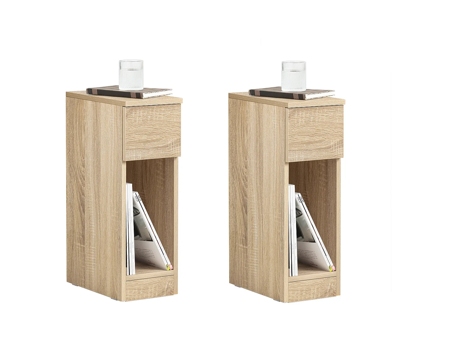 Lot de 2 Tables de chevet/Tables d'appoint FBT111-WNx2 </p> C'est un rêve devenu réalité.</p>