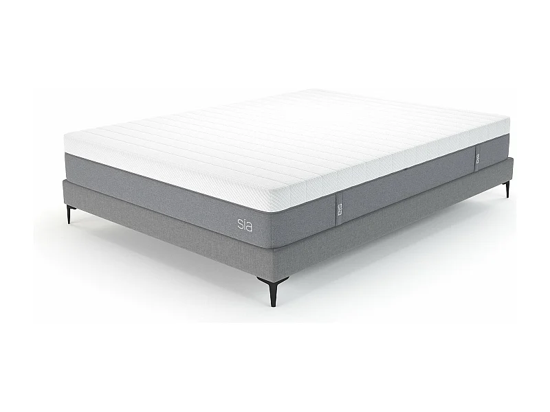 Ensemble matelas ressorts ensachés avec sommier 140x190cm