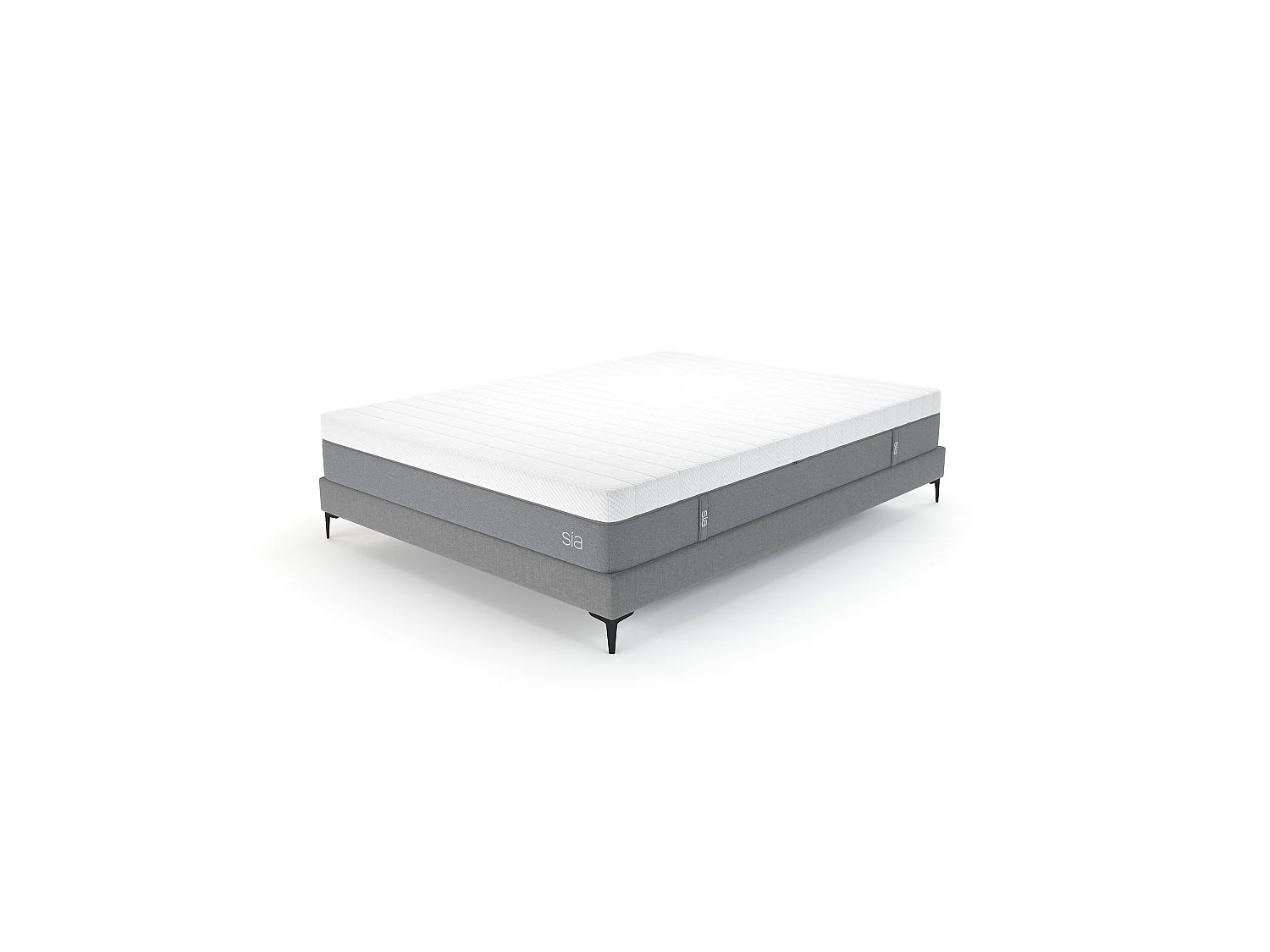 Ensemble matelas ressorts ensachés et sommier 160x200cm