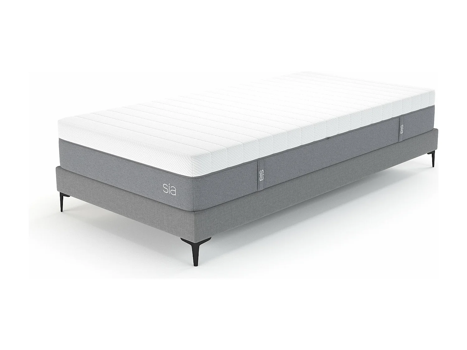 Ensemble matelas ressorts ensachés et sommier 90x200cm