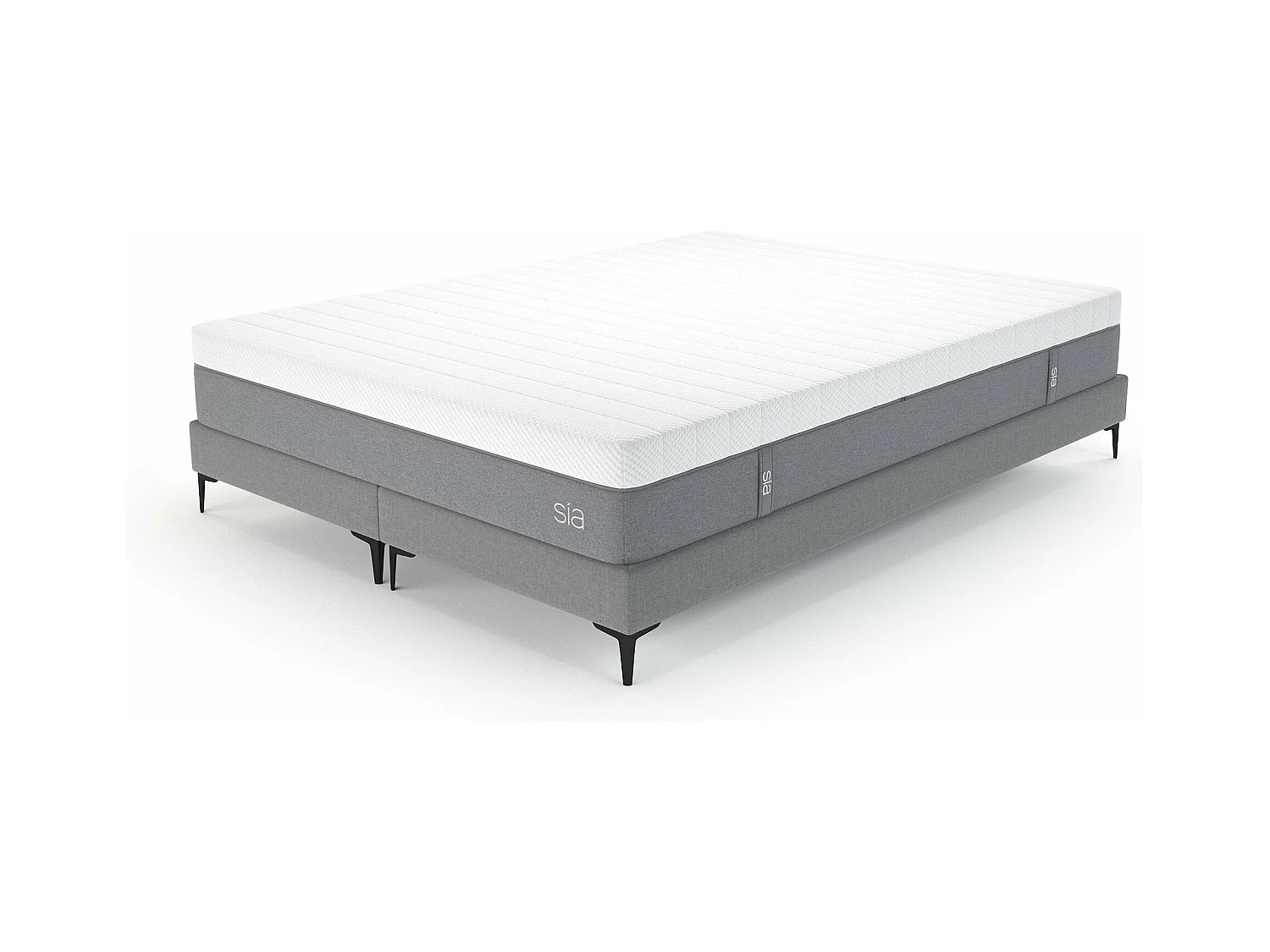 Ensemble matelas 180x200cm ressorts ensachés et 2 Sommiers 90x200cm