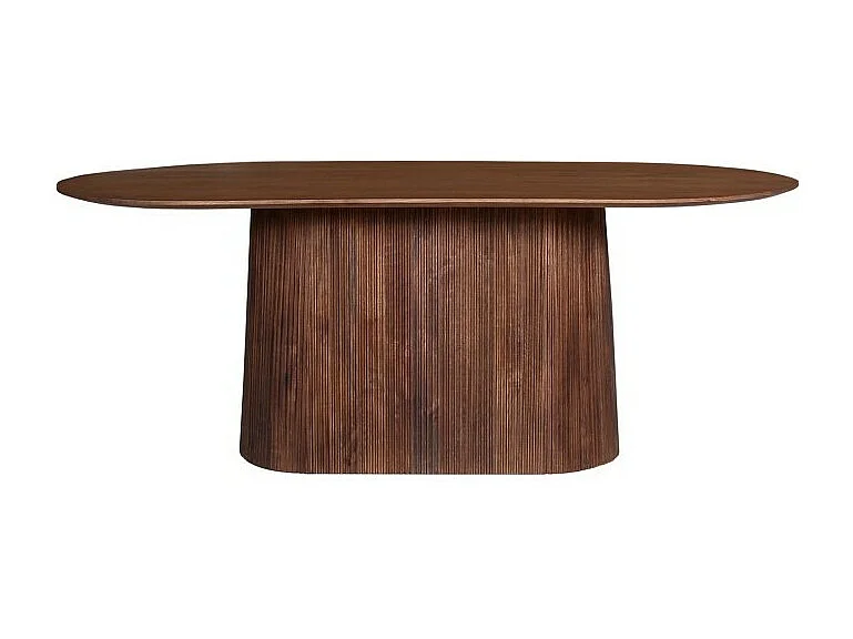 Collectie tafel RIMBAUD lichtbruin houteffect lengte 200 cm