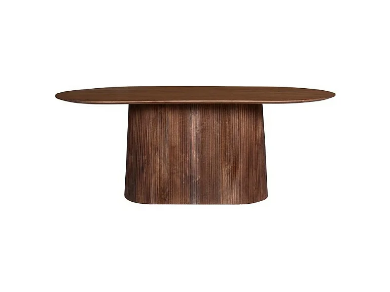 Collectie tafel RIMBAUD lichtbruin houteffect lengte 200 cm