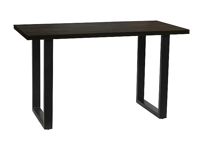 Table à manger AWANI longueur 160cm en bois exotique mangolia noir