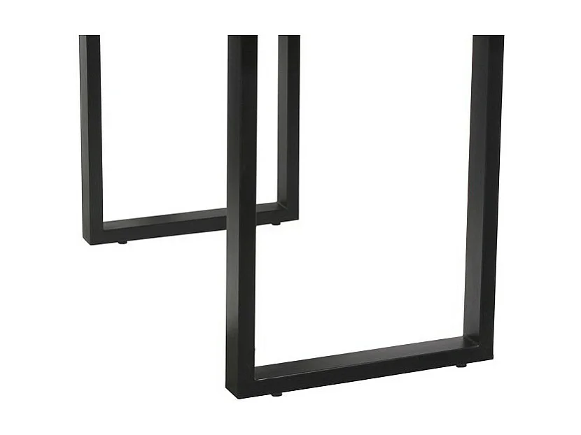 Table à manger AWANI longueur 160cm en bois exotique mangolia noir