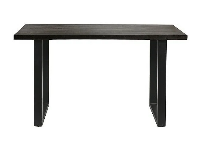 Table à manger AWANI longueur 160cm en bois exotique mangolia noir