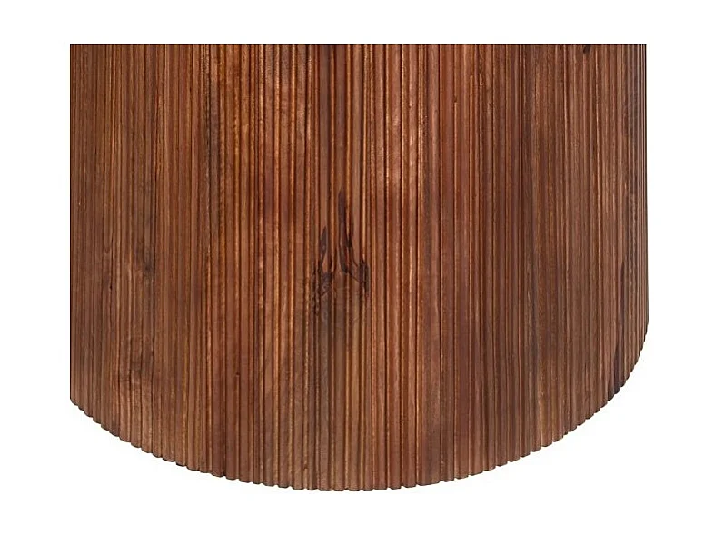 Ronde tafel collectie RIMBAUD lichtbruin houteffect diameter 130 cm