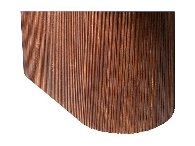 Table collection RIMBAUD effet bois brun clair longueur 230 cm