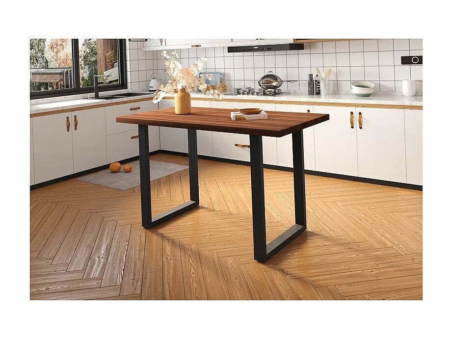 Table à manger AWANI longueur 160cm en bois exotique mangolia